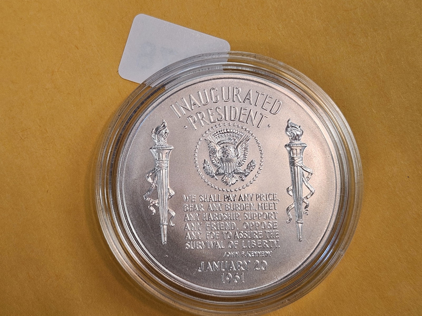 John F Kennedy SILVER Mint Medal in original capsule - 2