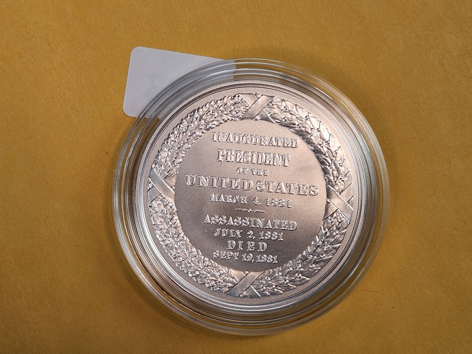 James Garfield SILVER Mint Medal in original capsule - 2