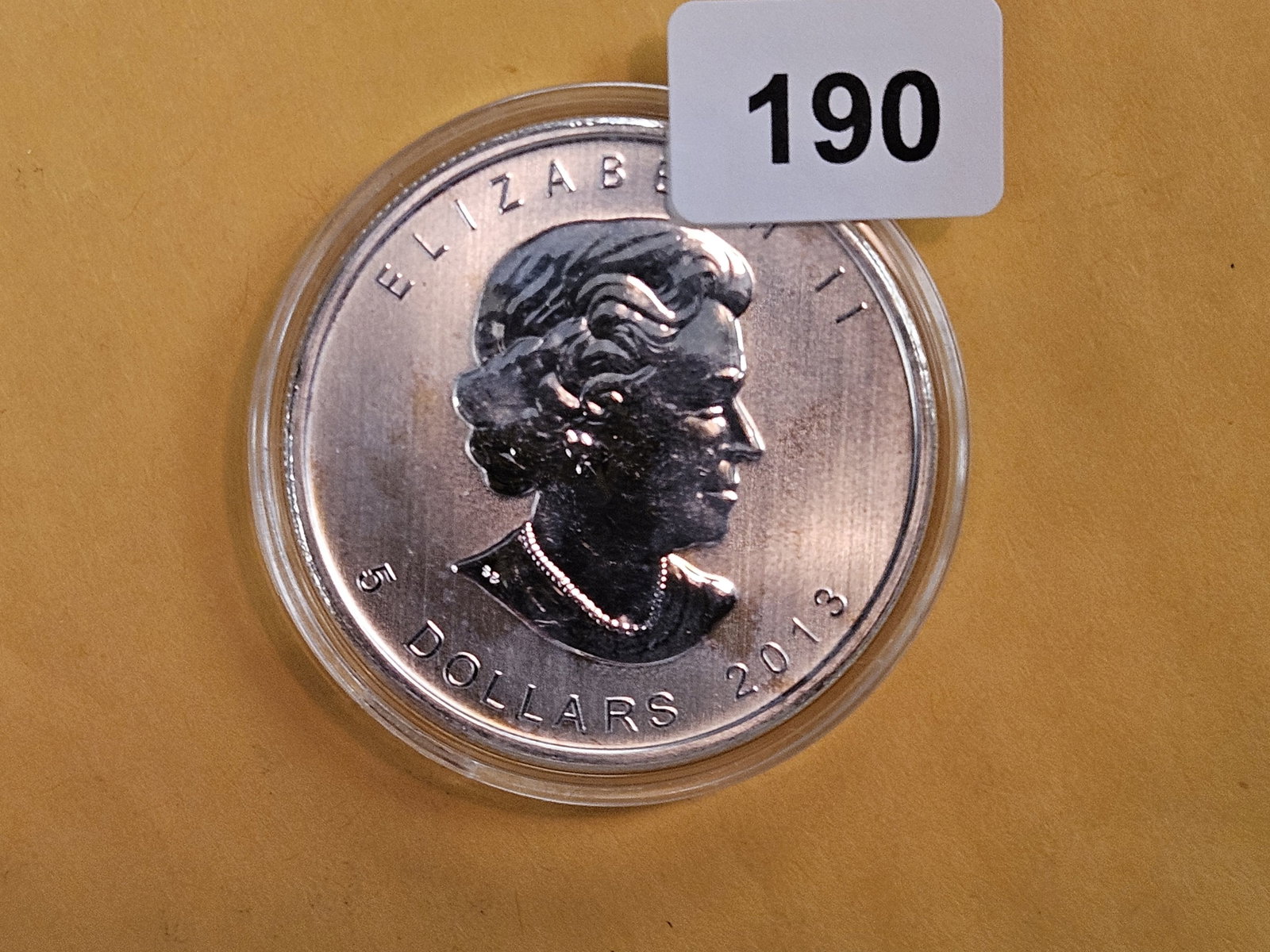 GEM 2013 Canada silver Five Dollars (1 of 2)