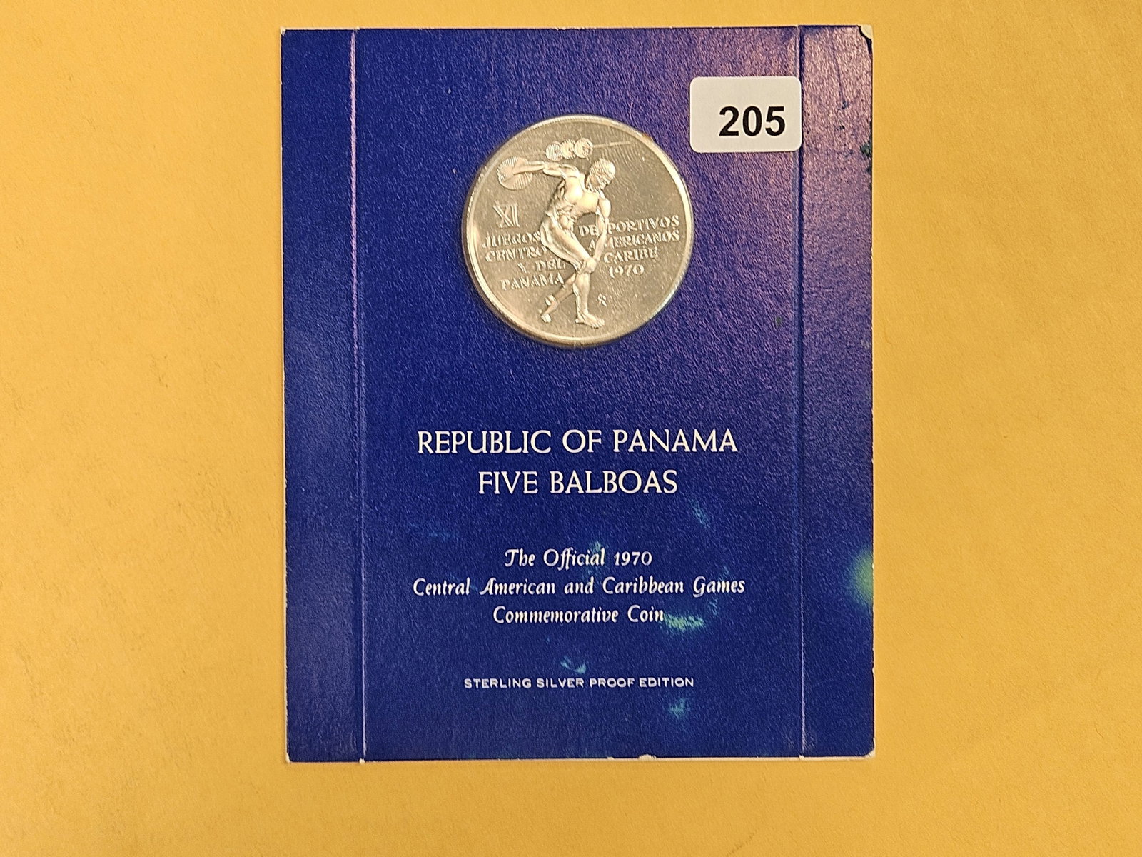 GEM 1970 Panama Silver Five Balboas - 2
