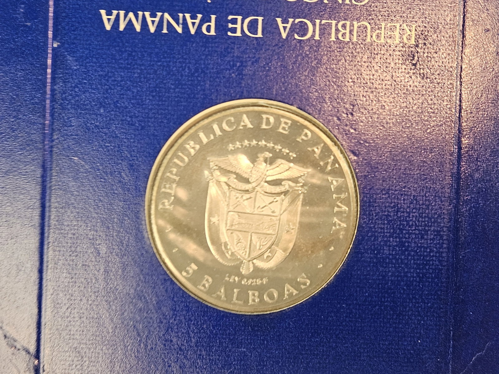 GEM 1970 Panama Silver Five Balboas - 3