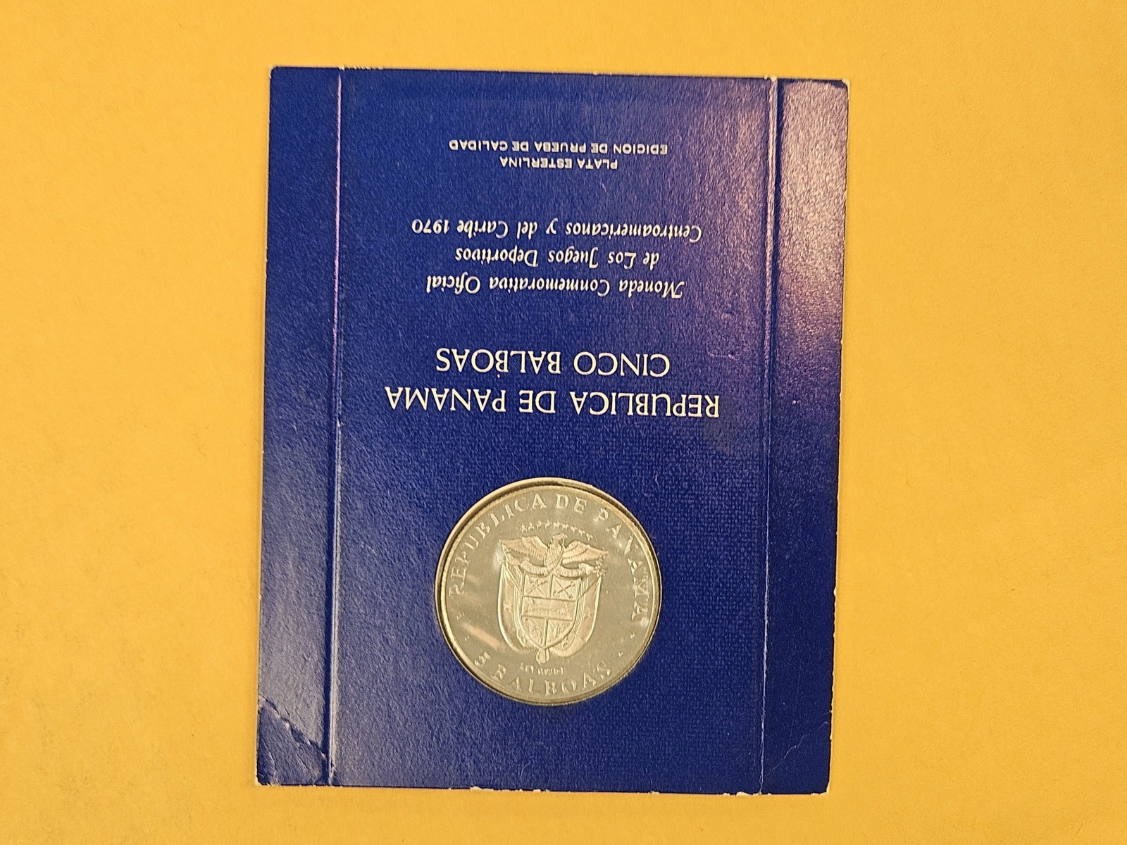 GEM 1970 Panama Silver Five Balboas - 4