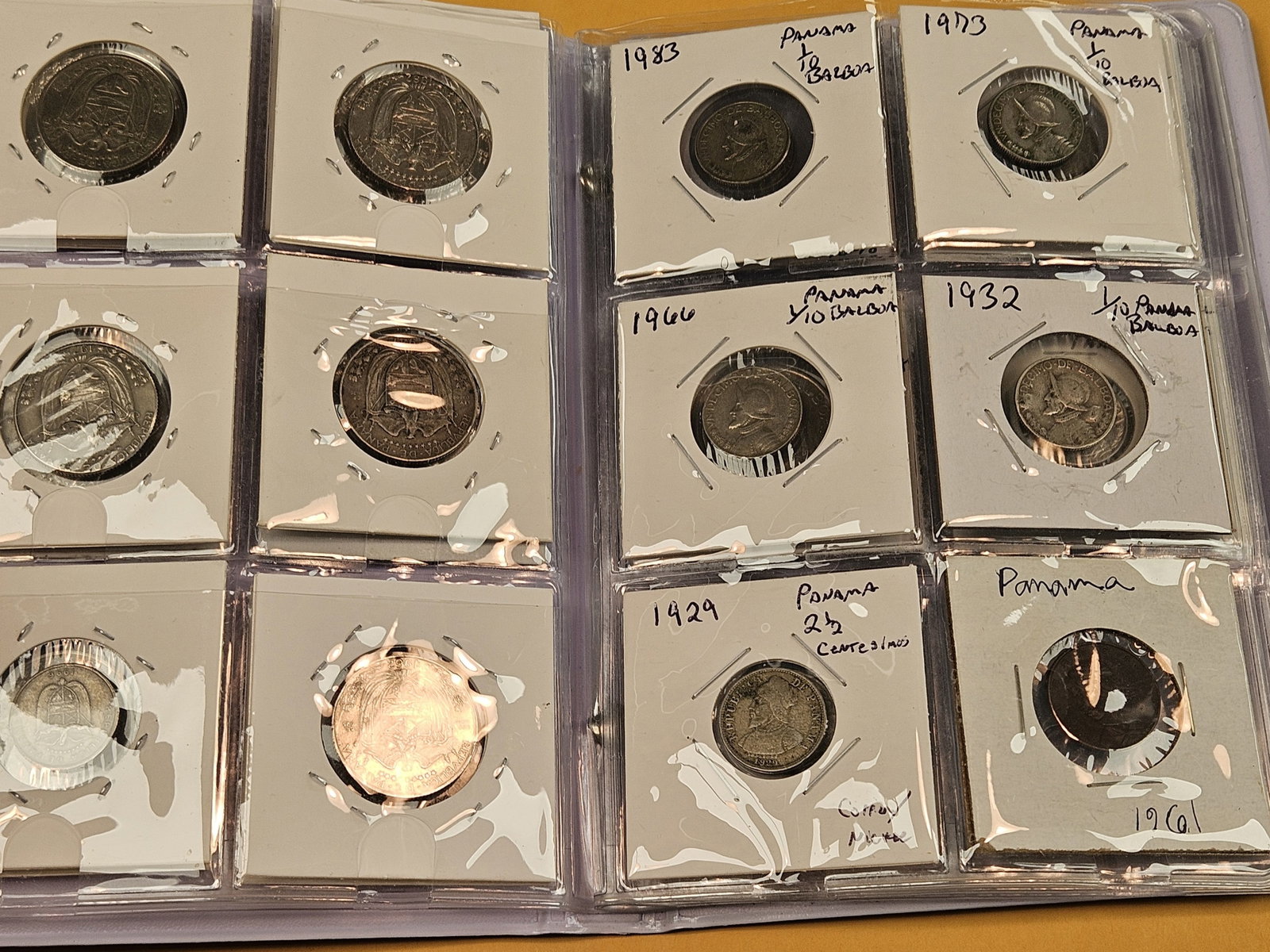 Cool Coin Album with almost all Panamanian Coins - 7