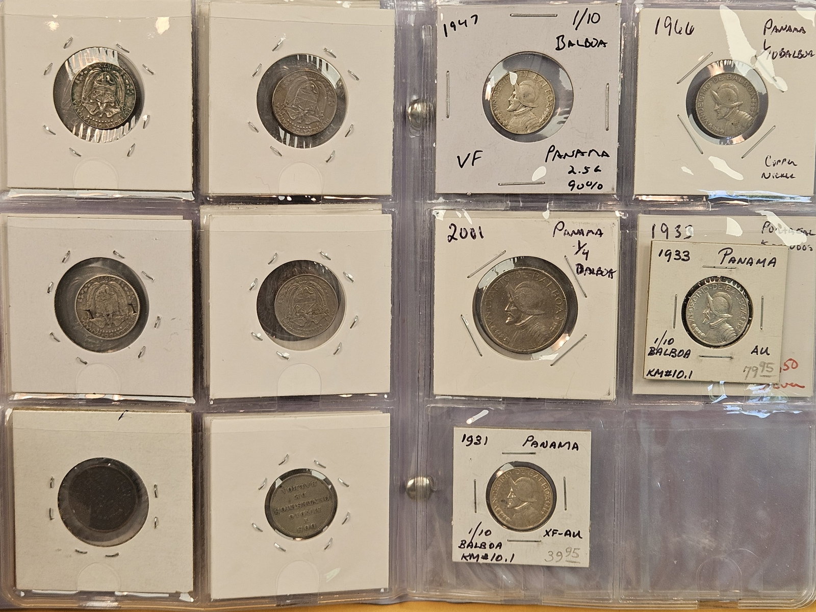Cool Coin Album with almost all Panamanian Coins - 8