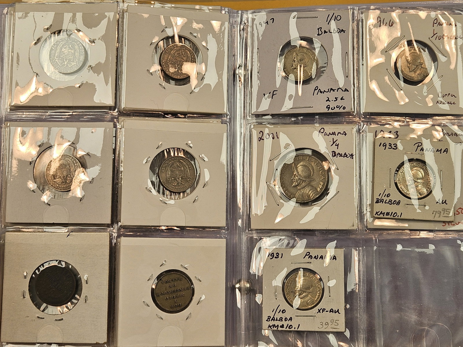 Cool Coin Album with almost all Panamanian Coins - 9