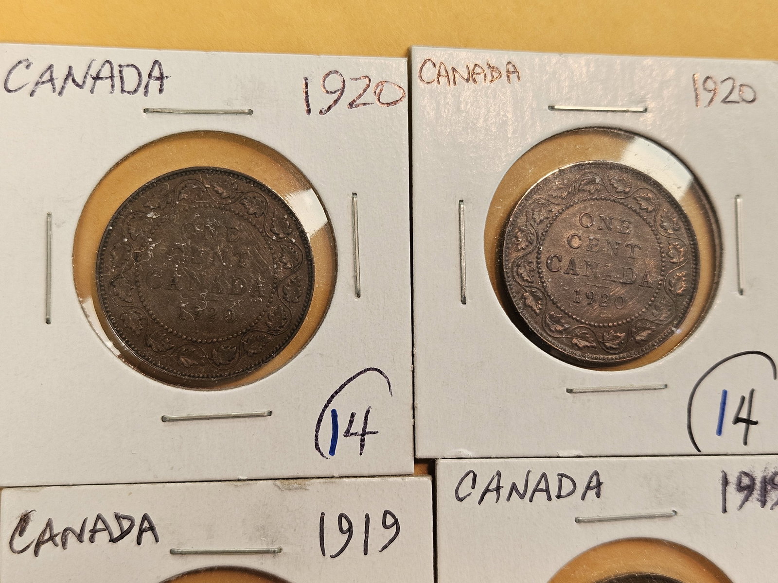 Ten more better grade Canadian Large Cents - 2