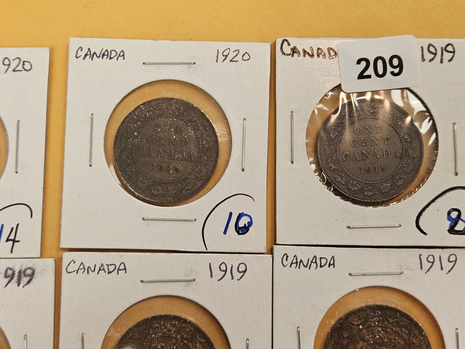 Ten more better grade Canadian Large Cents - 3