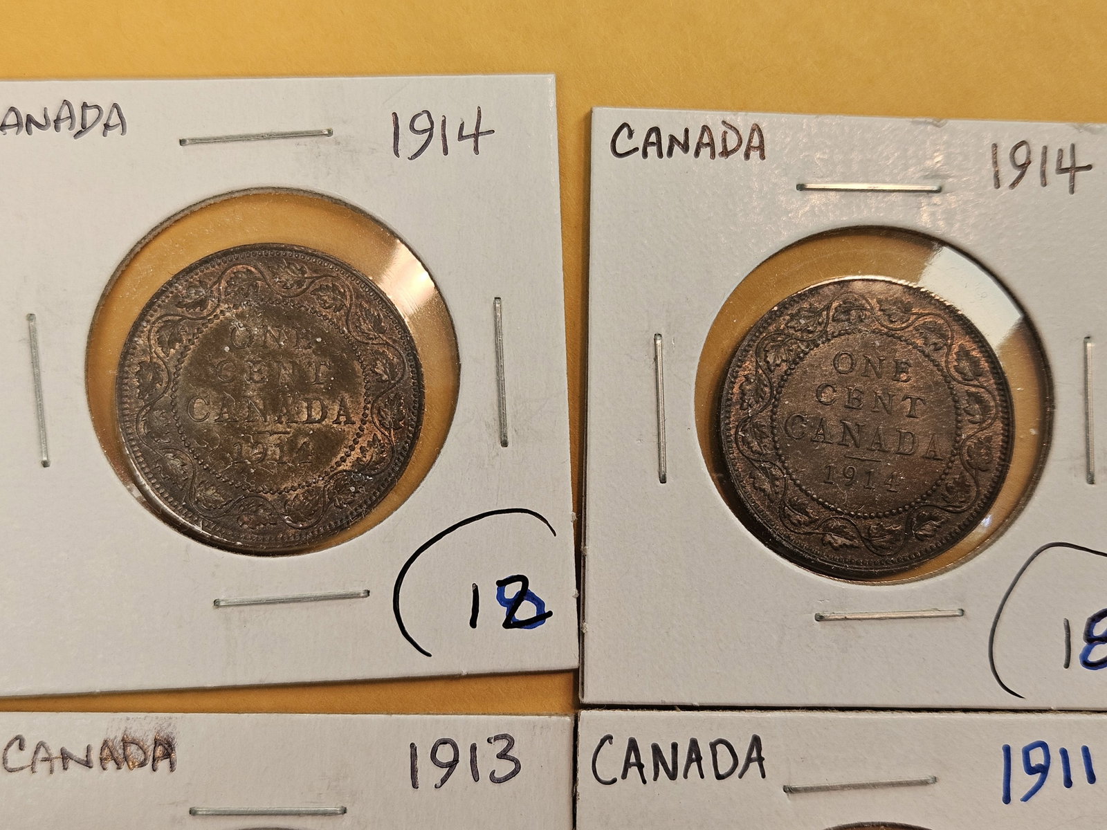 Ten more better grade Canadian Large Cents - 2
