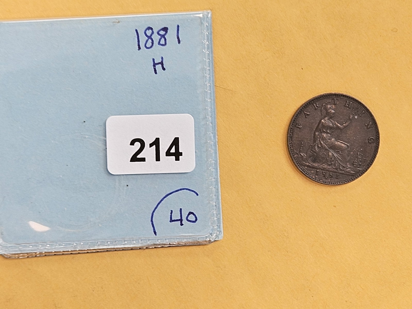 1881-H Great Britain Farthing - 2