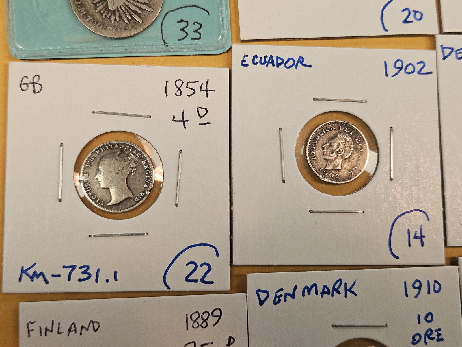 Ten mixed, little better, silver World coins - 4