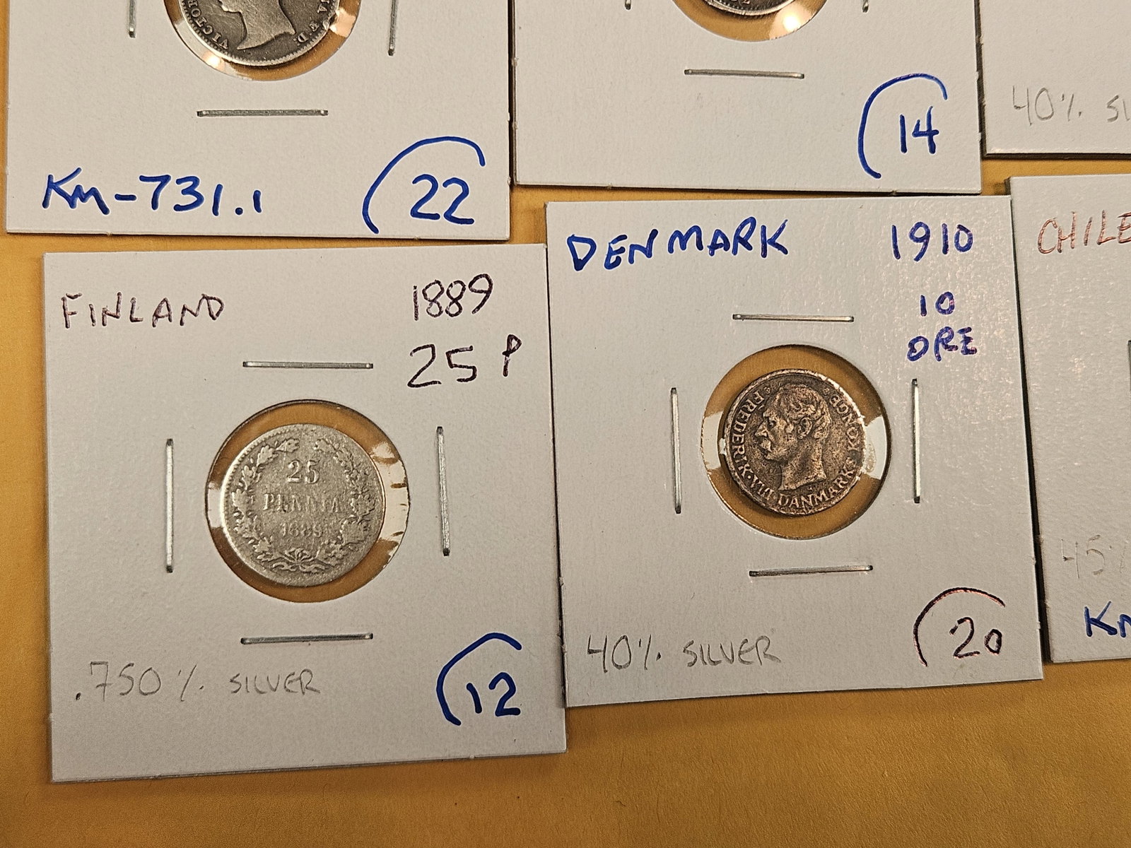Ten mixed, little better, silver World coins - 6