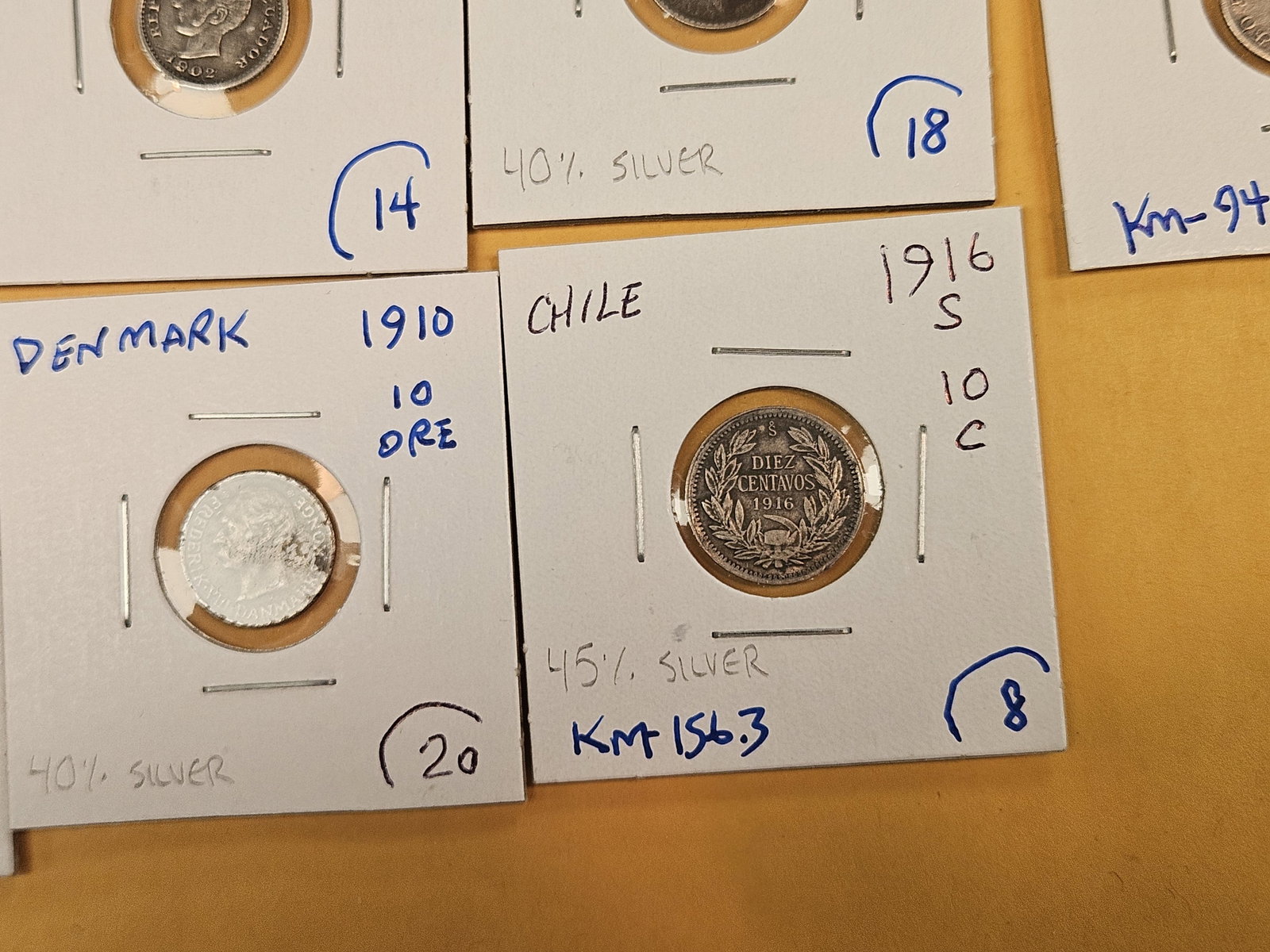 Ten mixed, little better, silver World coins - 7