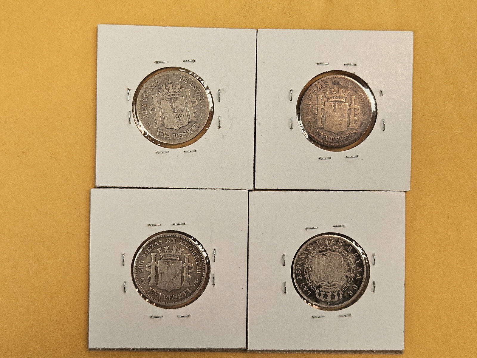 Four mixed Spanish coins - 3
