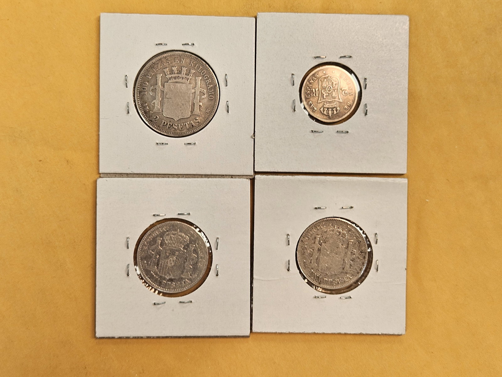 Four mixed Spanish coins - 3