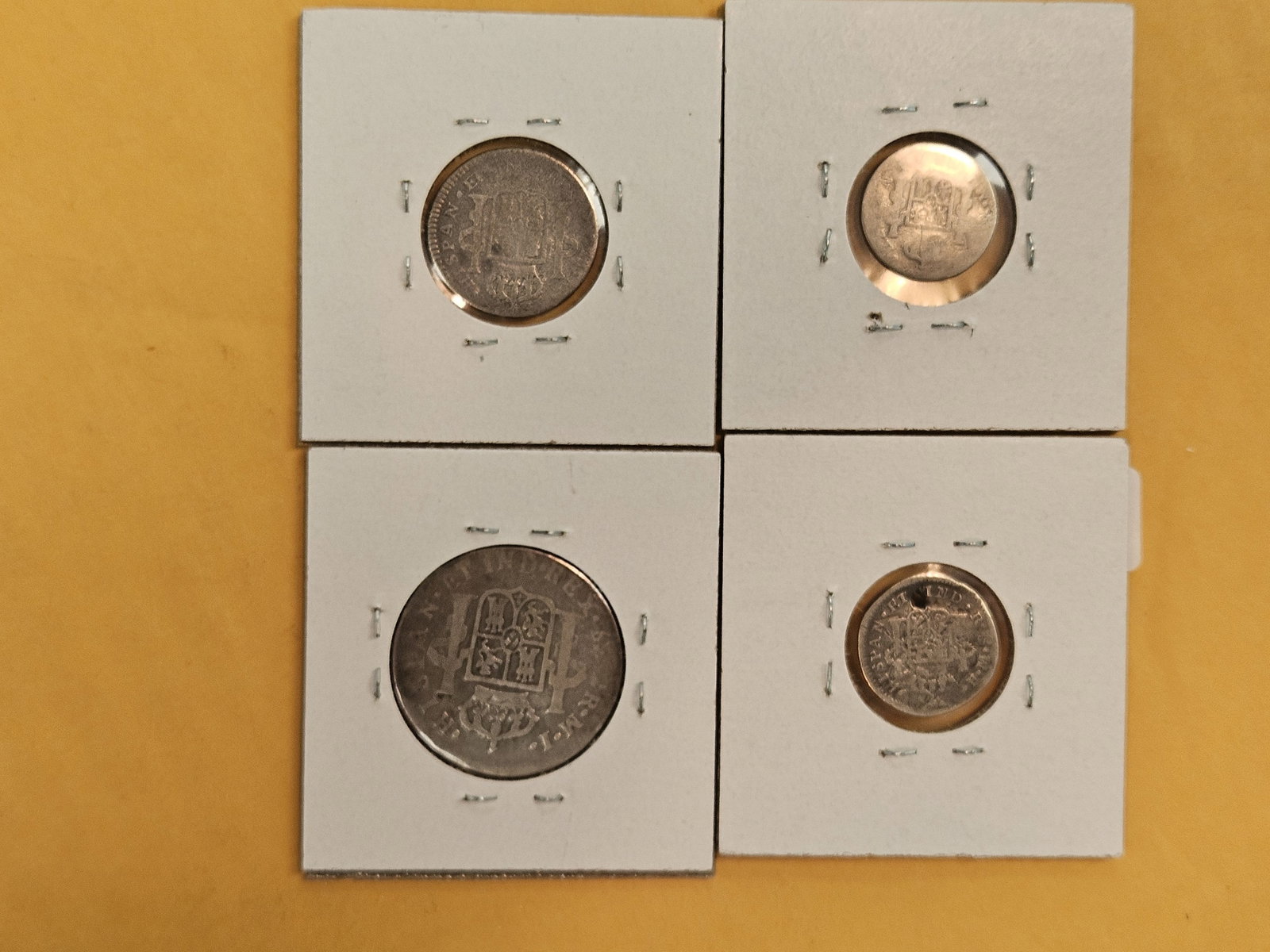 Four mixed Spanish coins - 3