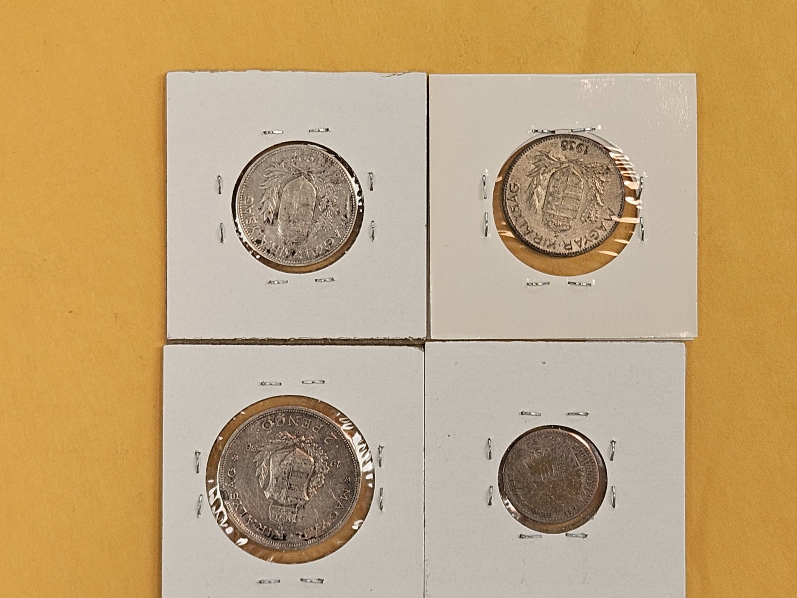 Four silver Hungarian coins - 3