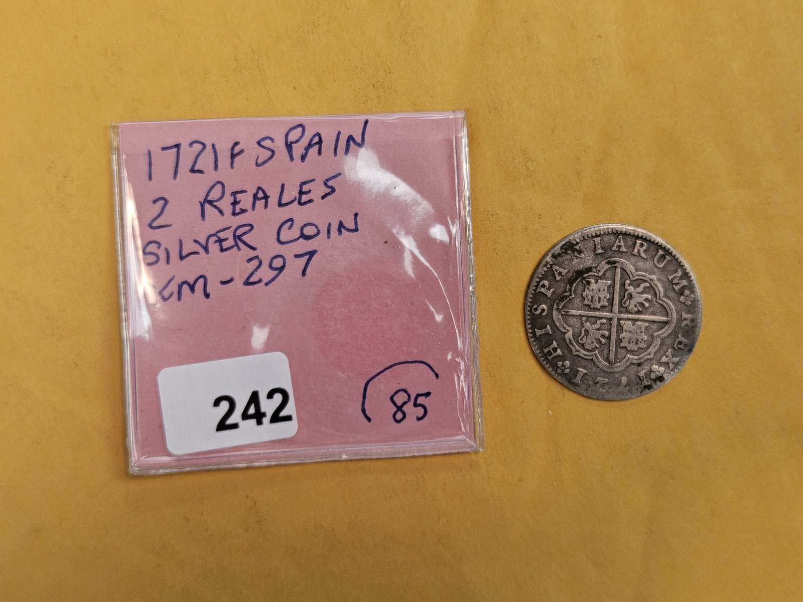 1721 fs Spain silver 2 reals - 2