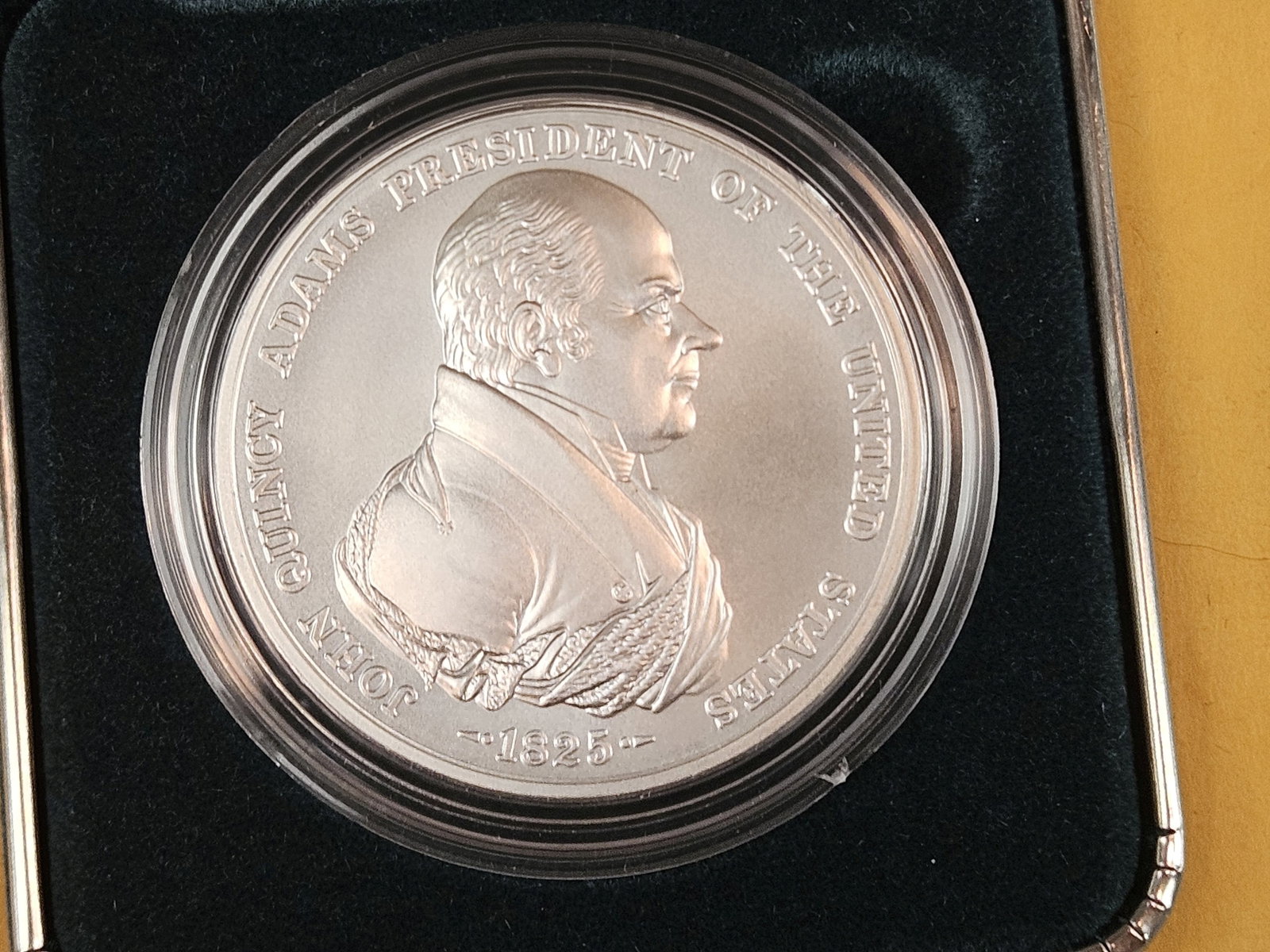GEM John Q Adams Commemorative Silver Medal - 2