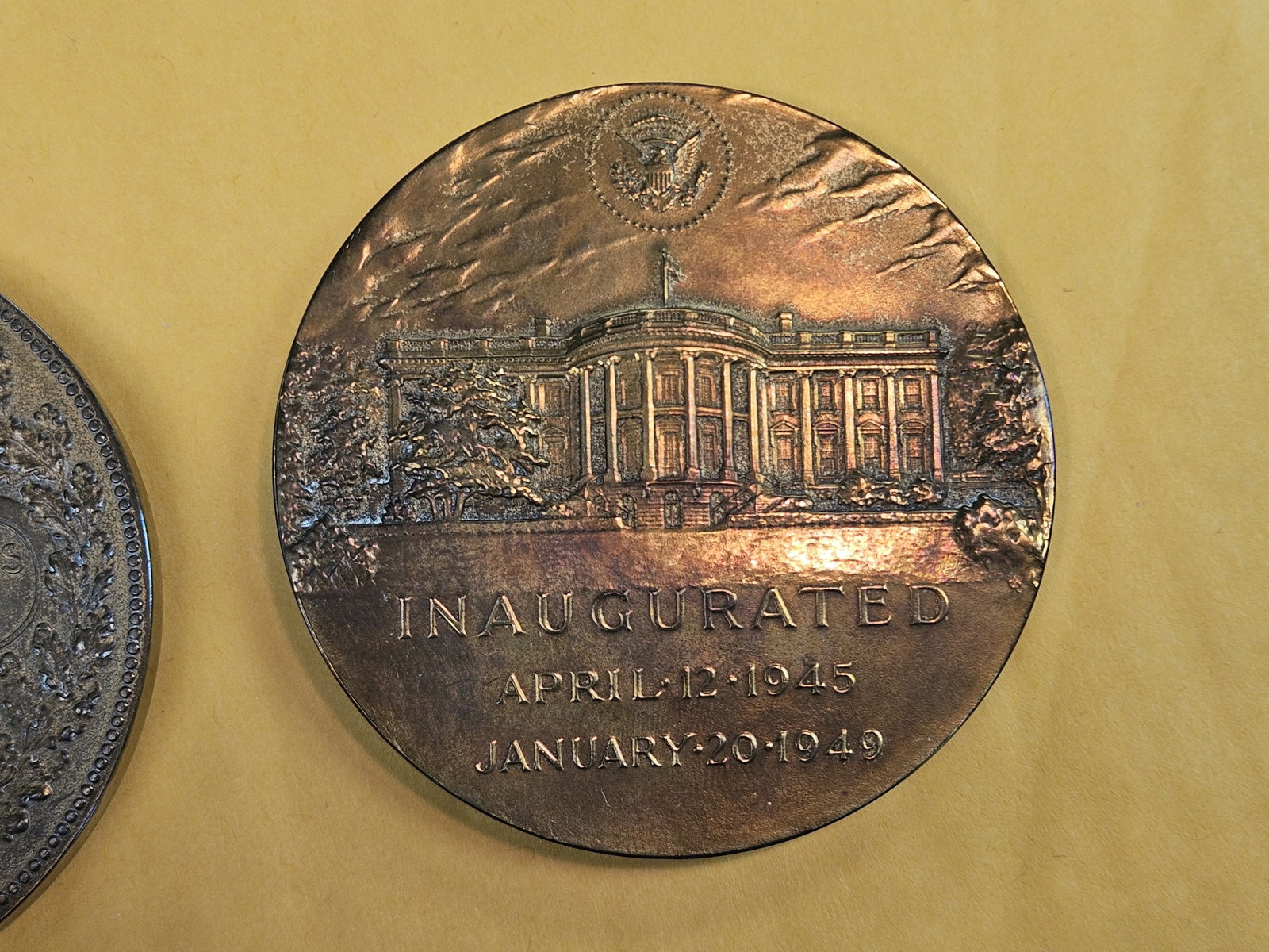 Two large, US Mint, Presidential Bronze Medals - 4
