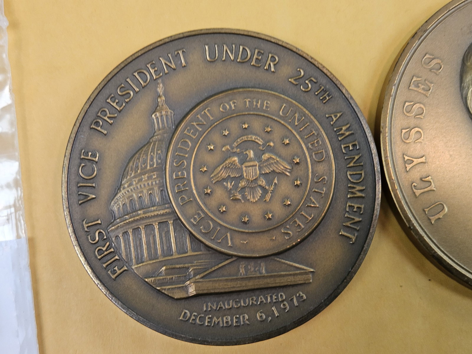 Two large, US Mint, Presidential Bronze Medals - 3