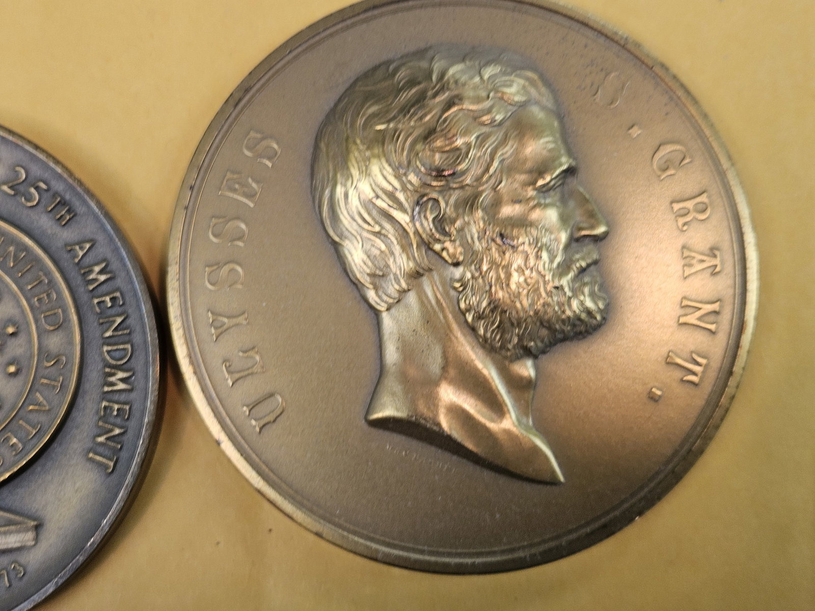 Two large, US Mint, Presidential Bronze Medals - 4