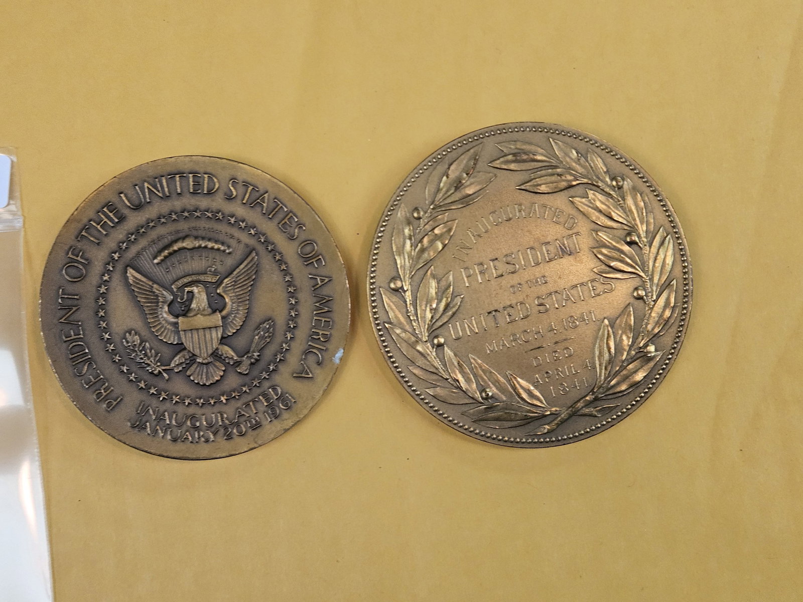 Two large, US Mint, Presidential Bronze Medals - 2