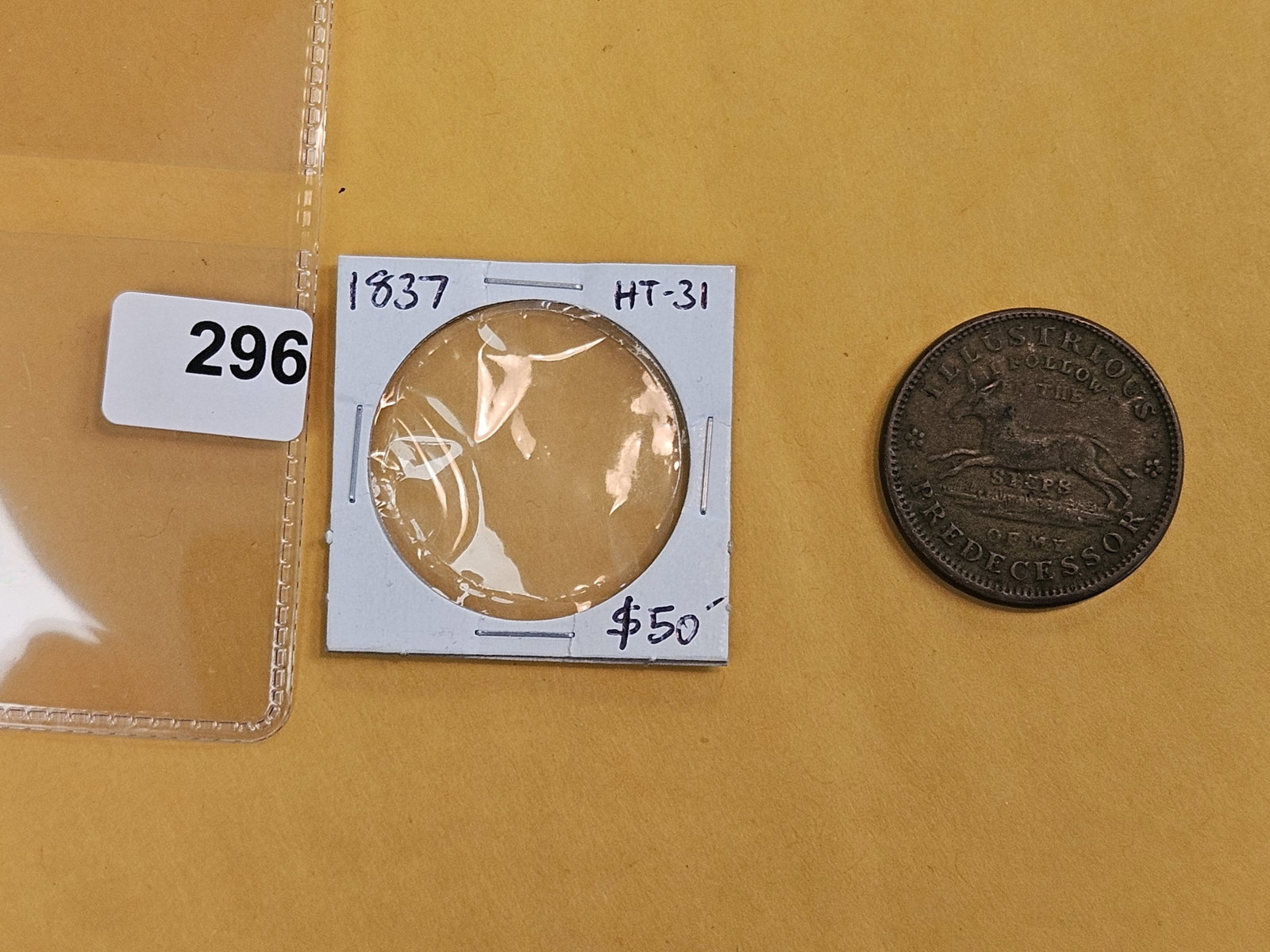 1837 Hard Times Token - 2