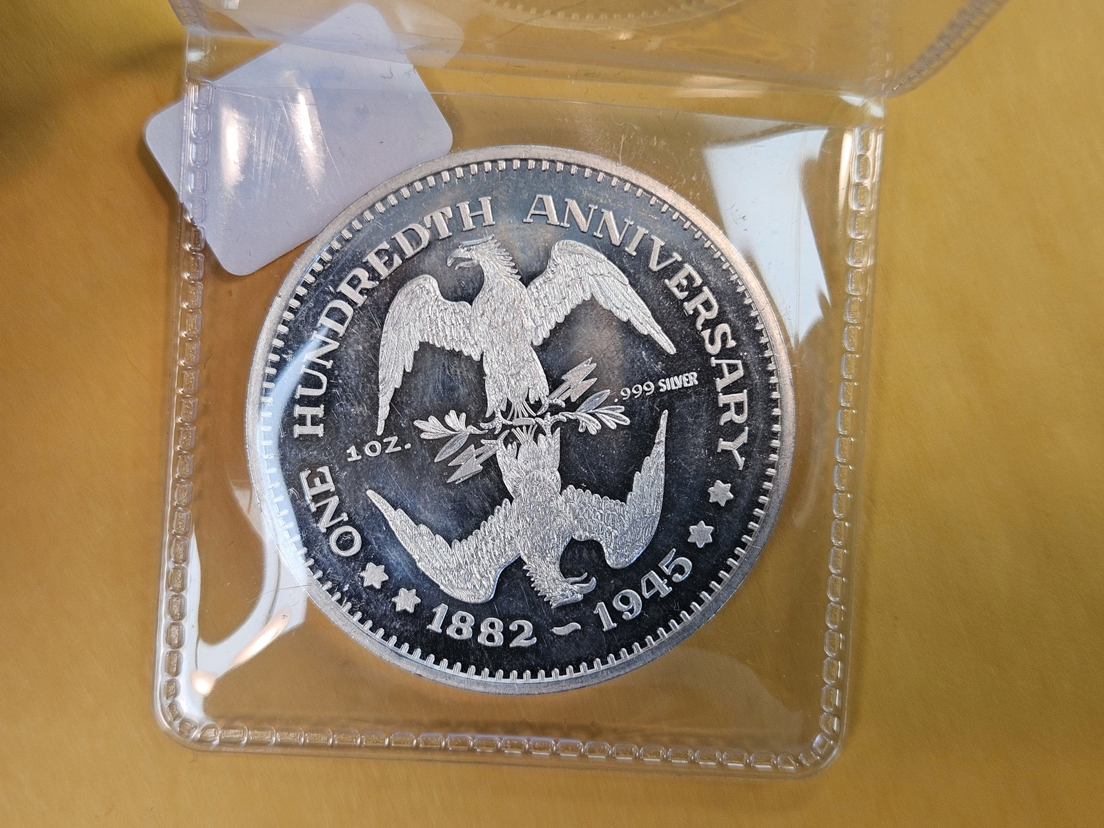 One Troy ounce .999 fine silver Proof art round - 2