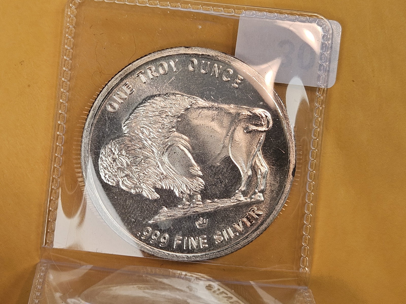 One Troy ounce .999 fine silver Proof art round - 2