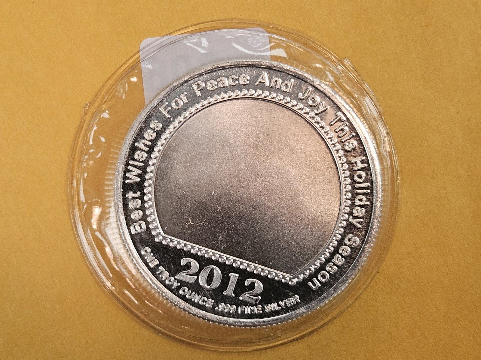 One Troy ounce .999 fine silver Proof art round - 2