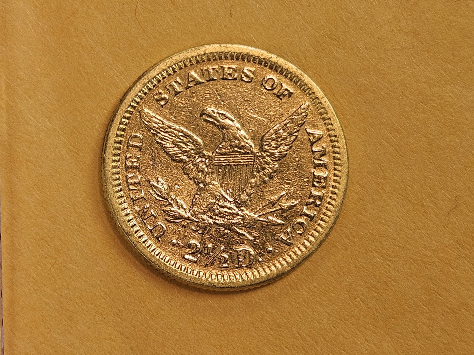 GOLD! Brilliant 1878 Gold Liberty Head $2.5 Dollar Quarter Eagle - 5