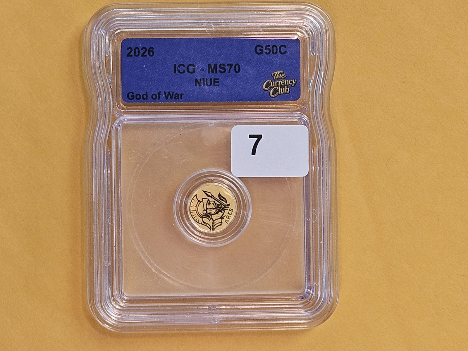 GOLD! PERFECT! ICG 2026 Niue Gold 50 cents in Mint State 70 - 2