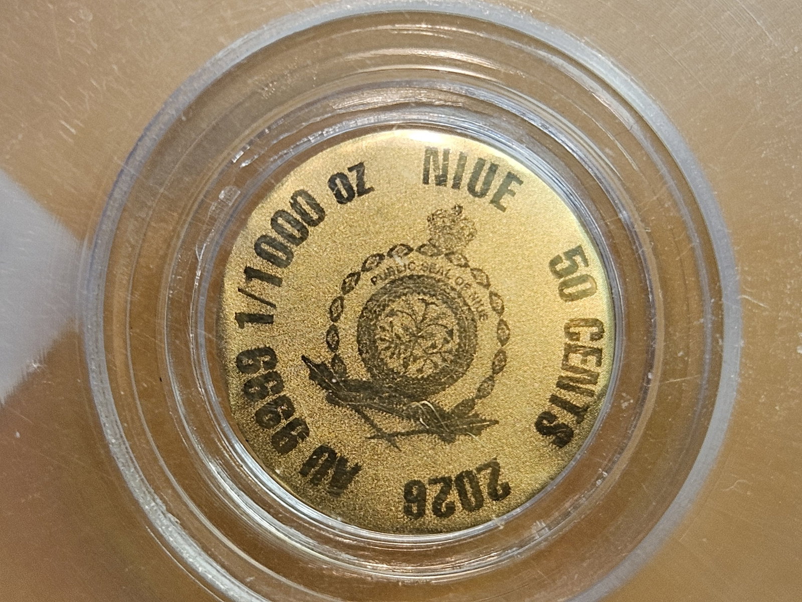 GOLD! PERFECT! ICG 2026 Niue Gold 50 cents in Mint State 70 - 4