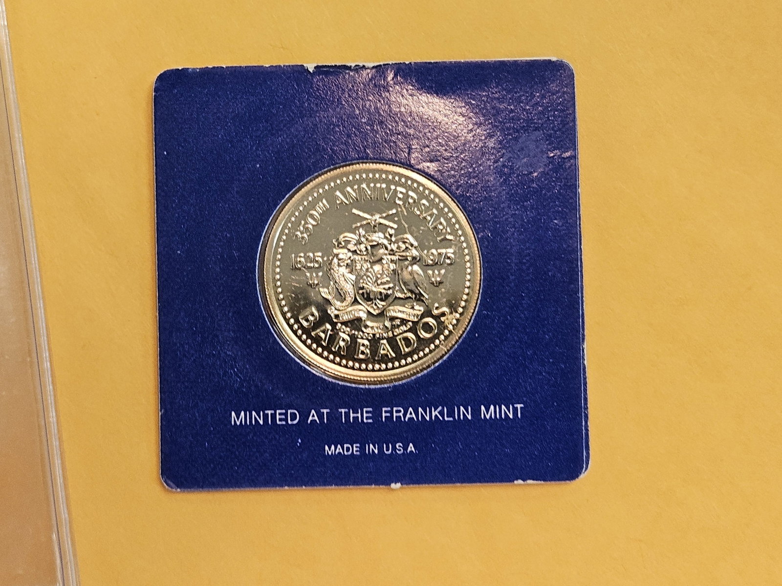 GOLD! GEM Proof Deep Cameo 1975 Barbados Gold $100 Dollars - 5