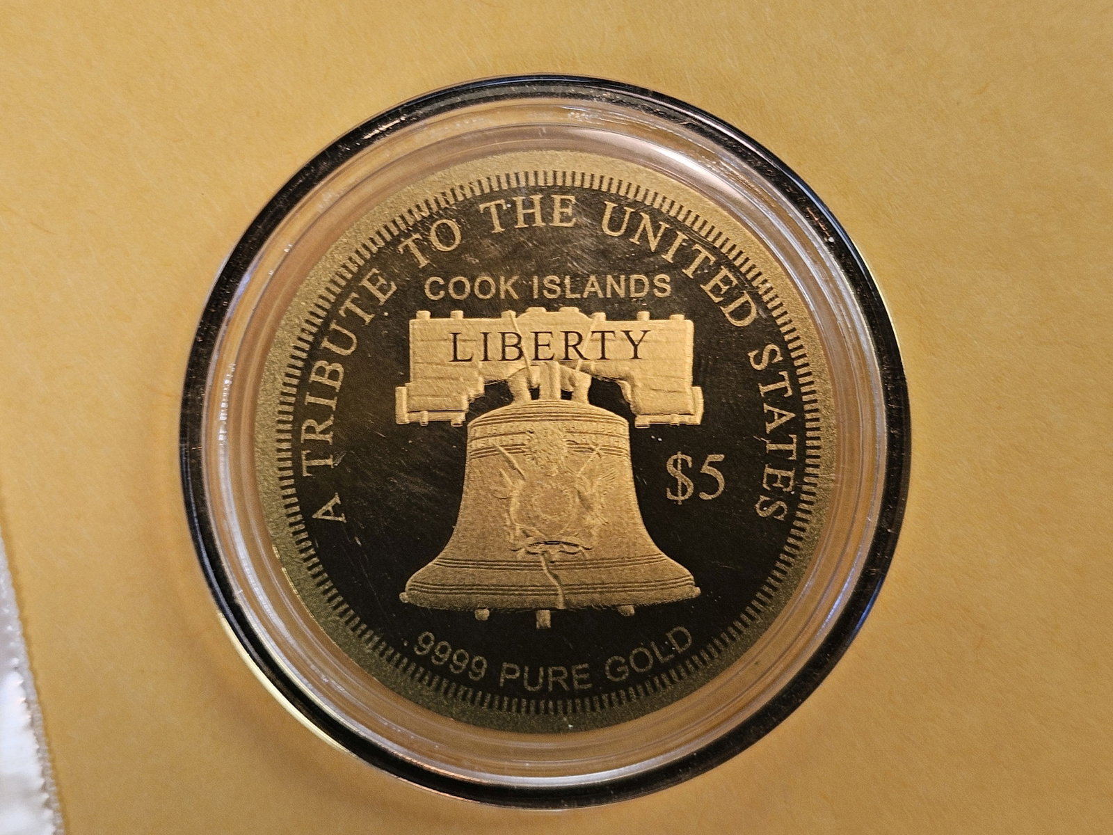 GOLD! GEM Proof 2024 Cook Islands Gold Five Dollars - 3