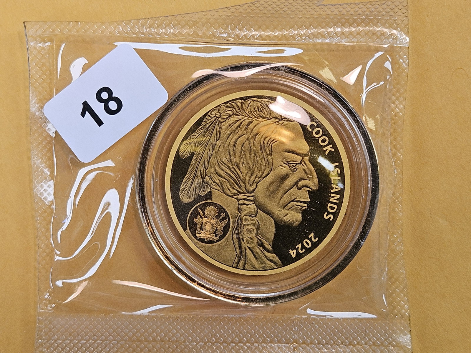 GOLD! GEM Proof 2024 Cook Islands Gold Five Dollars: A Tribute to the United States