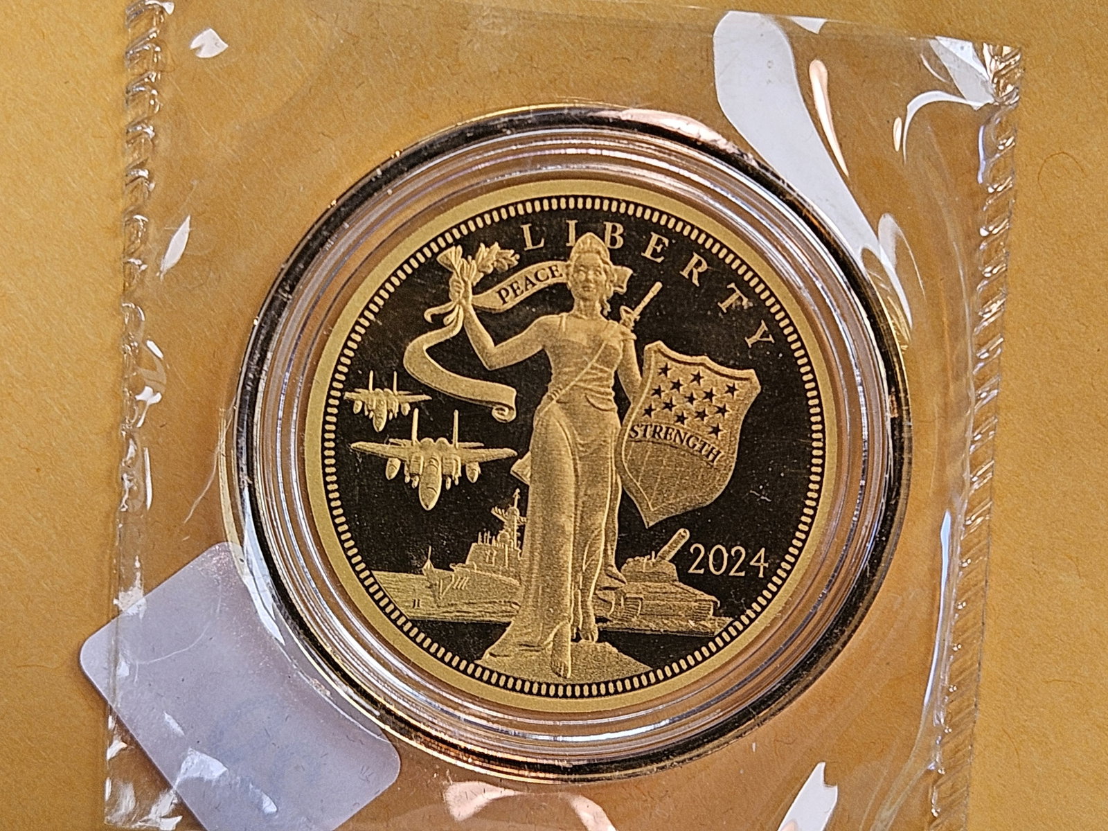 GOLD! GEM Proof 2024 Cook Islands Gold Five Dollars - 2