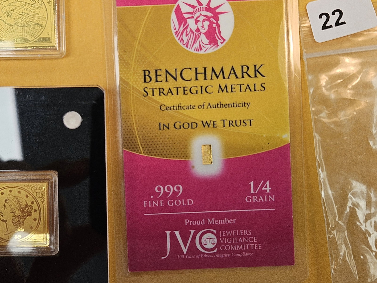 GOLD! Four GEM .999 fine Gold bars - 3