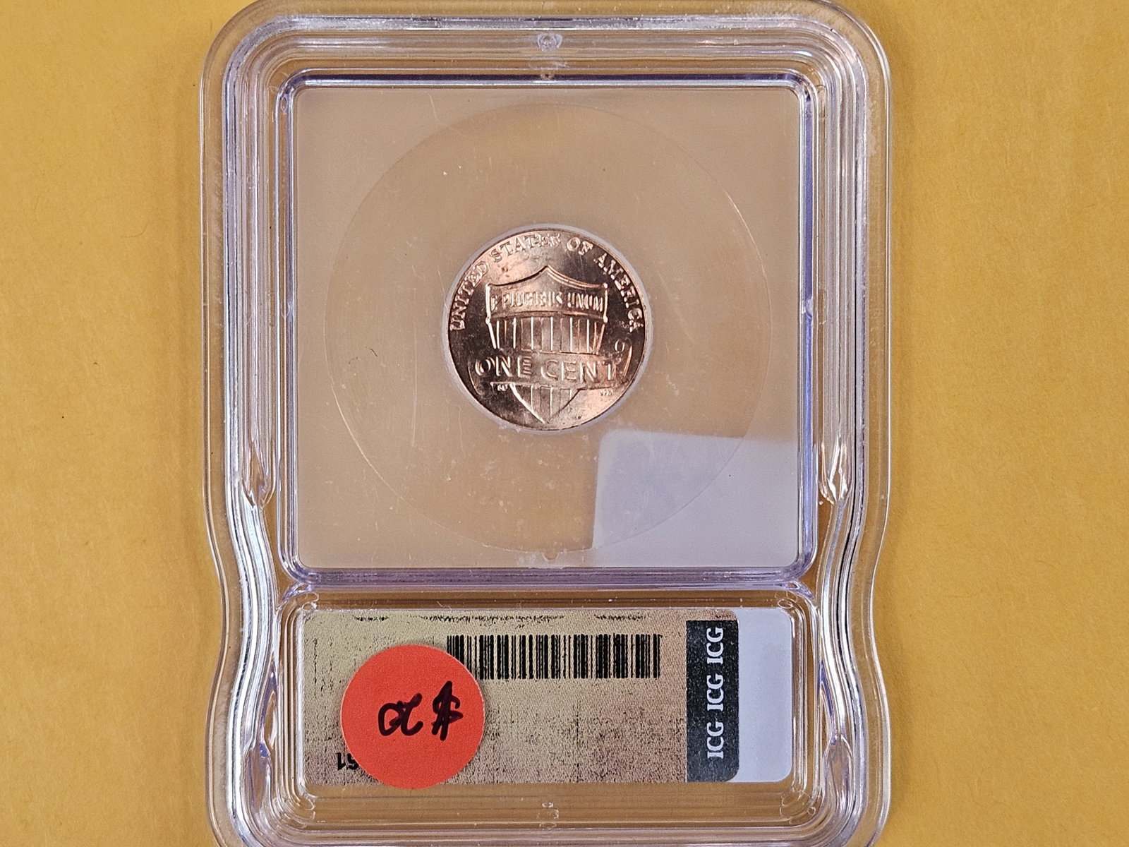 GEM! ICG 2025-D Lincoln Cent in Mint State 66 RED - 3