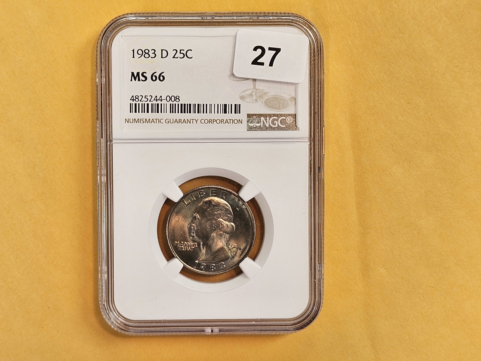 * Better Date! NGC 1983-D Washington Quarter in Mint State 66 - 2