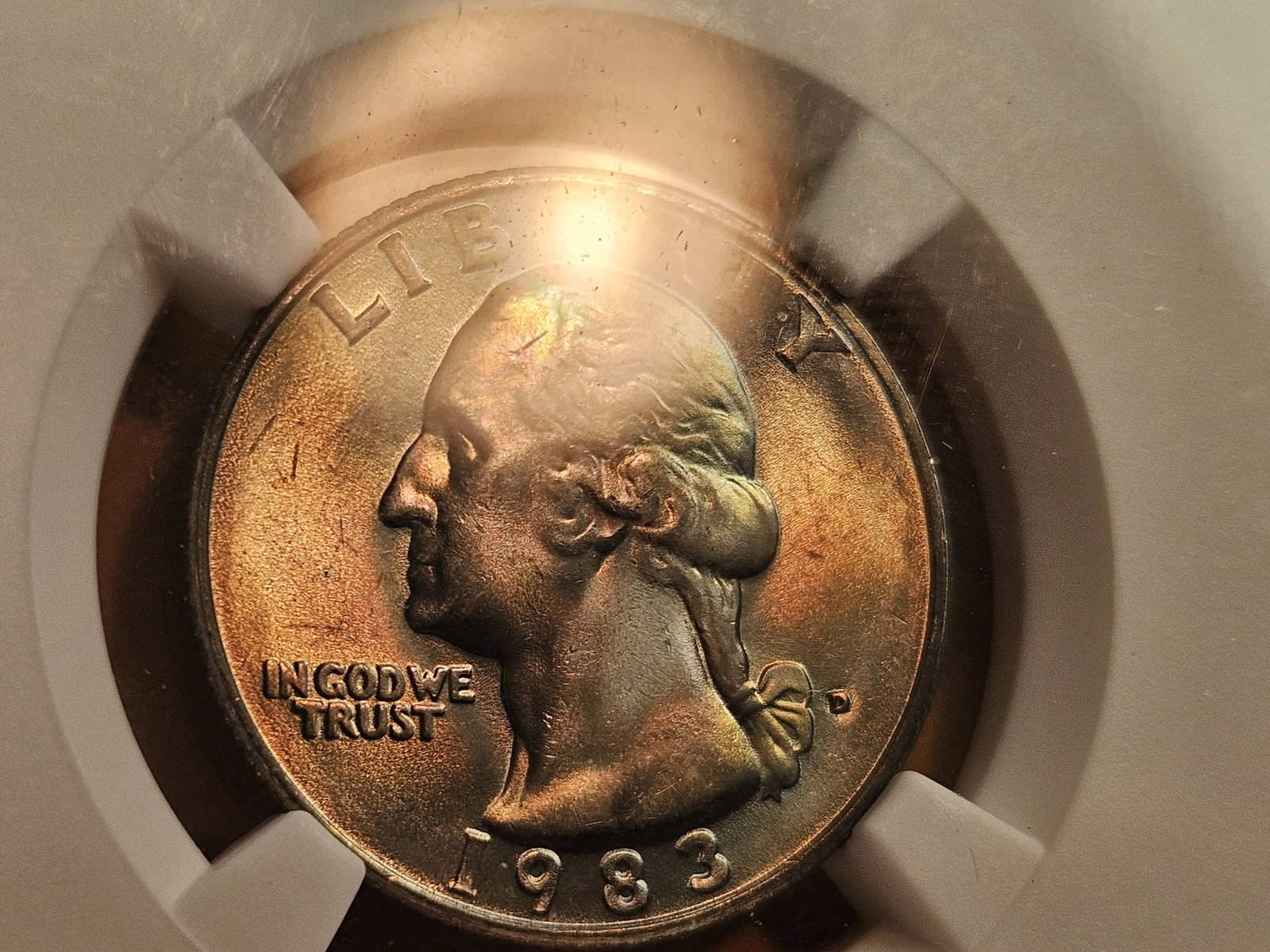 * Better Date! NGC 1983-D Washington Quarter in Mint State 66 - 4