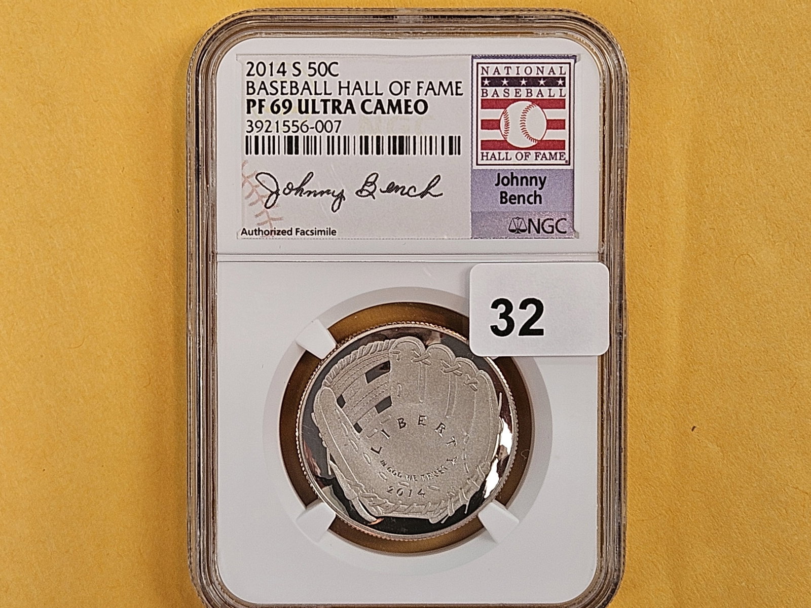 NGC 2014-S Baseball Hall of Fame Commemorative Half Dollar in Proof 69 Ultra Cameo - 2