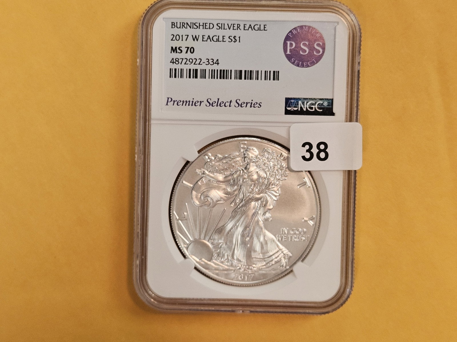 PERFECT! NGC 2017-W American Silver Eagle in Mint State 70: Perfect Grade!