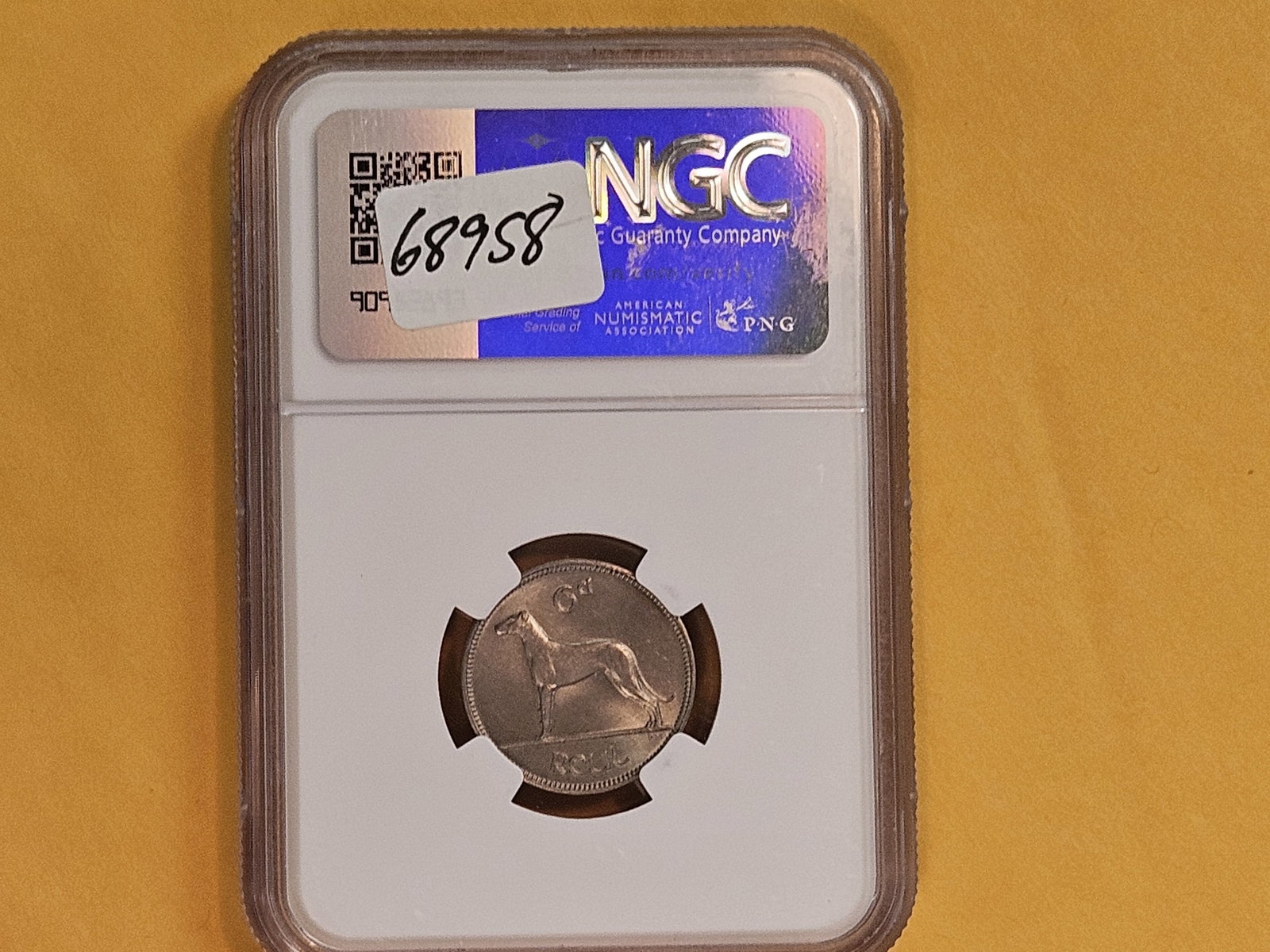 NGC 1948 Ireland 6 pence in Mint State 64 - 3