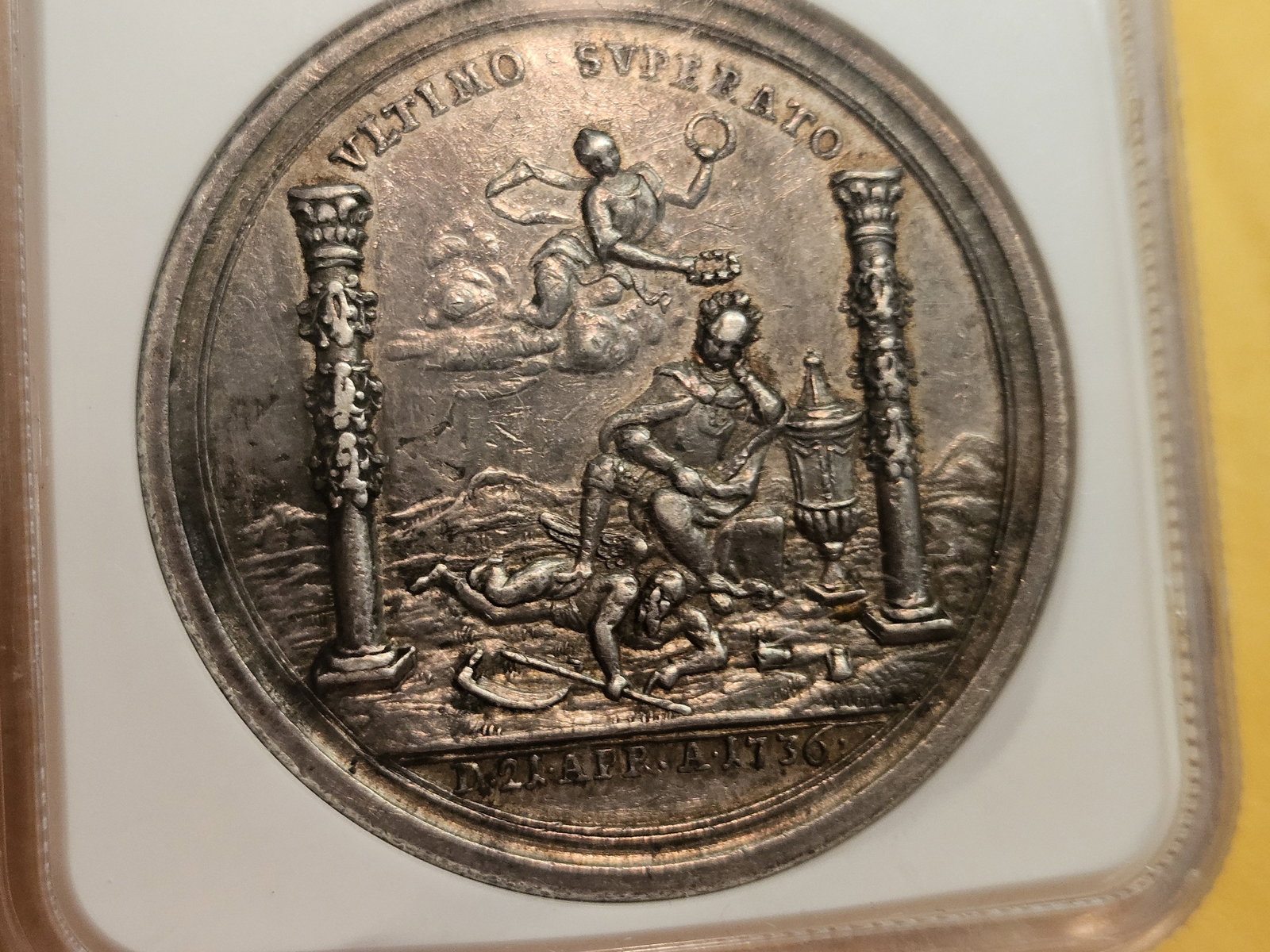 ** NGC 1736-Dated Austria Silver Montenuovo-1622 in AU-Details! - 7