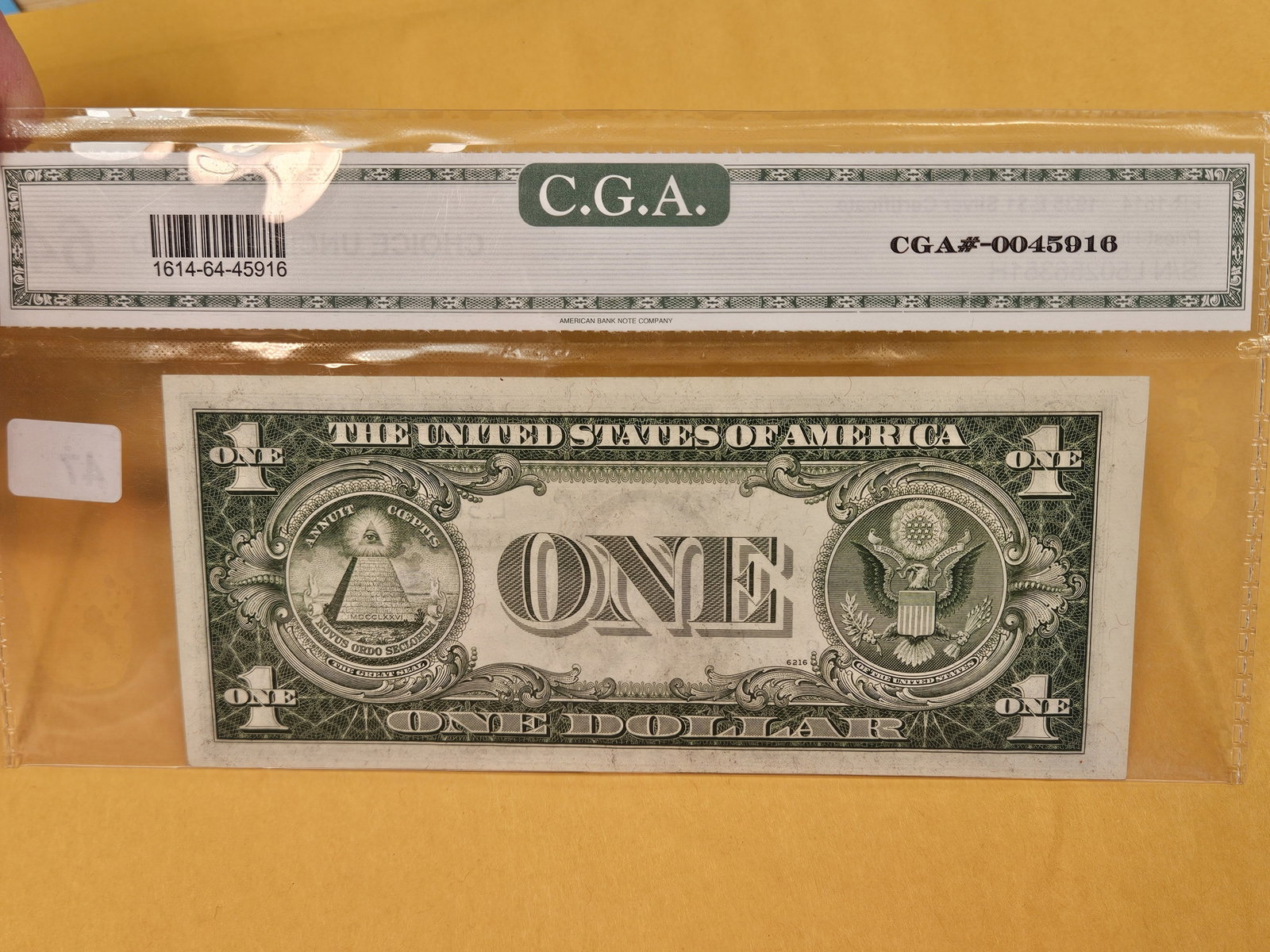 CGA 1935-E One Dollar Silver Certificate in Choice Uncirculated - 54 - 3