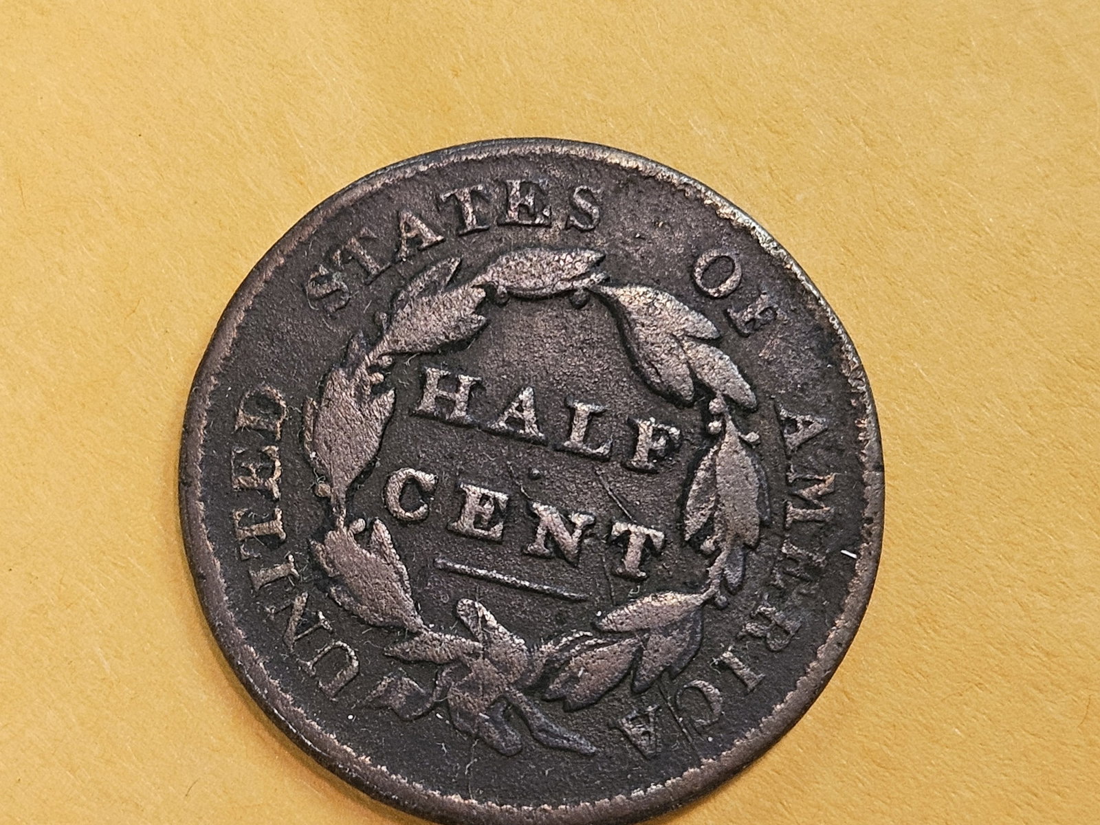 1829 Classic Head Half-Cent in Very Good - 3