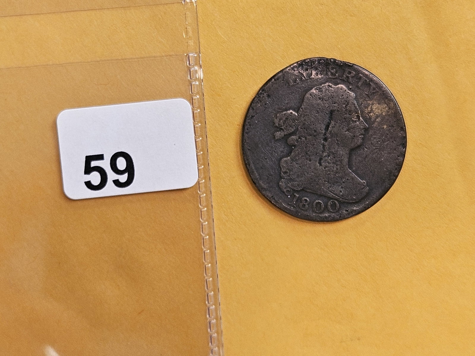 1800 Draped Bust Half Cent - 2