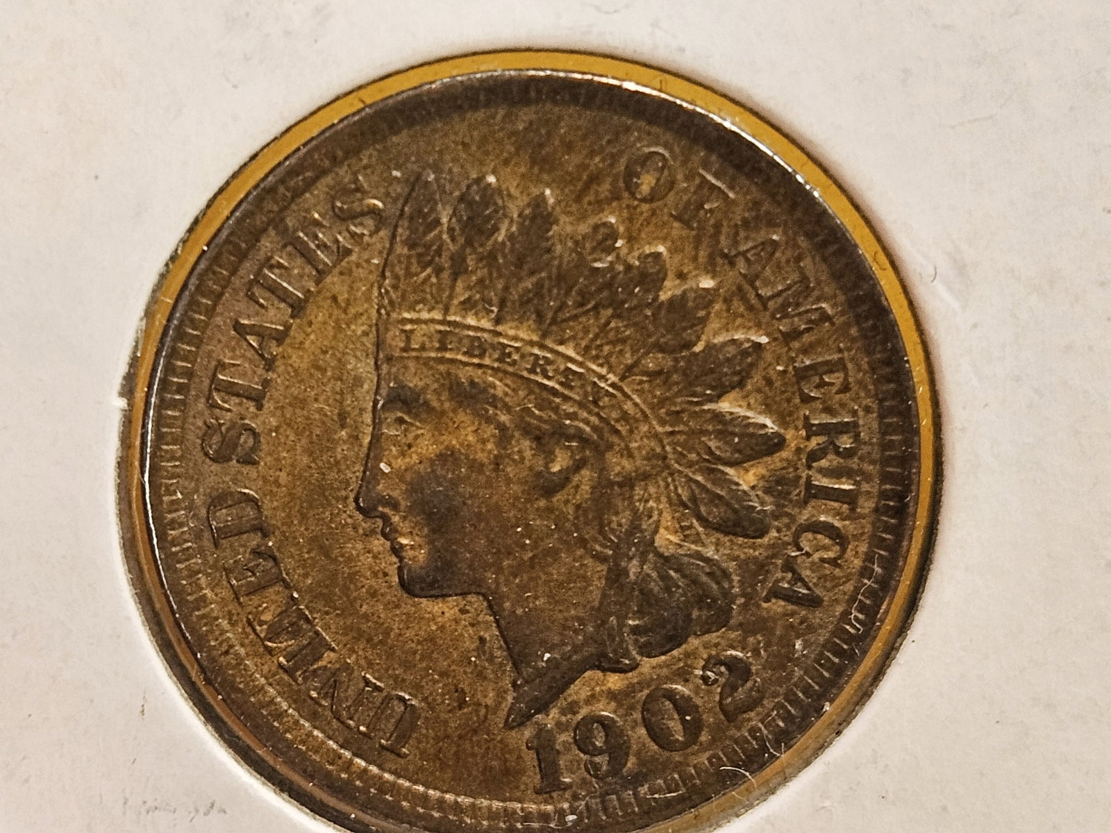 1902 Indian Cent in AU-UNC - 3