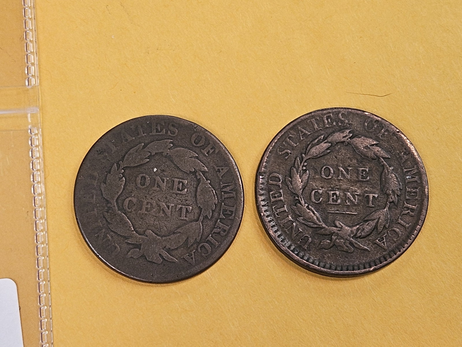 1817 and 1820 Coronet Head Large Cents - 3